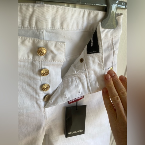 DSQUARED2 SUPER SKINNY JEANS IN STRETCH COTTON DENIM Sz 38IT - Picture 6 of 13